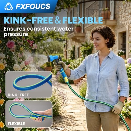 Garden Hose 50ft x 5/8", Heavy Duty Water Hose, Kink Resistant - Image 2