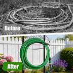 Freestanding Garden Hose Holder with Storage Basket, Black - Image 4