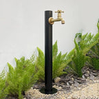 Outdoor Stainless Steel Vertical Garden Faucet StandFreestanding Hose Holder Weatherproof FloorMounted Water Column Stylish Outdoor Water Tap & Fountain Feature (Color: E) by Unknown