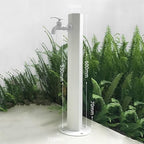 304 Stainless Steel Cylindrical Vertical Garden Water Column with Hose Stand ,Outdoor Anti-Freeze Faucet Column Watering Fountain Irrigation Post,Yard Water Dispenser Hydrant Floor Mount Water Tap - Image 2