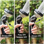 RESTMO Hose Nozzle with Easy Self-Lock Trigger, Heavy Duty Water Sprayer - Image 2