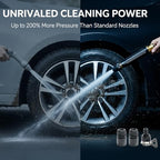 【Starter Pick】 high Pressure Hose Nozzle Heavy Duty, Brass Garden Hose Nozzle Direct Jet Stream, Water Hose Nozzle for Car Washing, Patio Cleaning, Watering – 3/4" Standard Fit Bulk Pack - Image 6