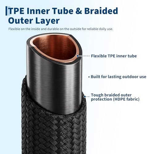 Garvee 100 FT Non-Expandable Garden Hose, Lightweight Water Hose - Image 2