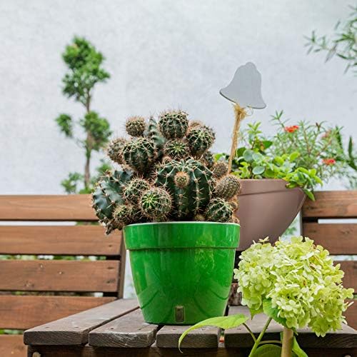 DECOPOTS - 3 Pack - Self Watering Planter - Modern Flower Pot with Water Level Indicator for All House Plants, Flowers, Herbs - Height 8.3 inches (Diameter 10.6", Red - Pearl/White) - Image 6