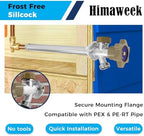 Himaweek 10-inch Anti-Siphon Frost Free Sillcock, Quater Turn 3/4-Inch Hose Bibb x 1/2-Inch PEX End,No Lead Brass Valve Frost Proof Outdoor Faucet Spigot - Image 4