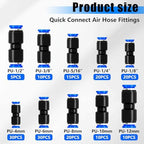 mxuteuk 170PCS Quick Connect Air Hose Fittings,Straight Union fittings - Image 3
