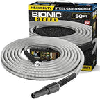 BIONIC STEEL 50 Foot 304 Stainless Steel Garden Hose Bundle with 25 Foot Rust-Proof Metal Home Garden Hose - Image 2