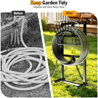 Garden Hose Holder with 45ft Water Hose, Brass Faucet - Image 5