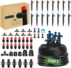Drip Irrigation System for Garden, Greenhouse Watering System 230FT+Hose Timer - Image 2