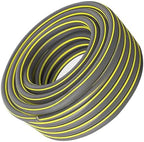 Heavy Duty Rubber Garden Hose Commercial Grade Flexible Outdoor Water Hose for Hot Cold Water Gray-4-points 10m by Unknown