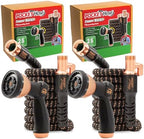 Pocket Hose Copper Bullet 25 FT Expandable Garden Hose, 2-Pack with Nozzles by PocketHose
