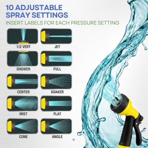J&B XpandaHose 75ft Expandable Garden Hose, Lightweight, Brass Connectors - Image 4