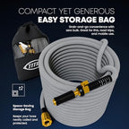 TITAN Flexible Garden Hose 65FT – Ultra Lightweight, Heavy Duty Water Hose with Brass Fittings & Jet Nozzle – Kink-Free, Non-Expanding, Durable Fabric Hose for Yard, Lawn, Car Wash, Outdoor Use - Image 6