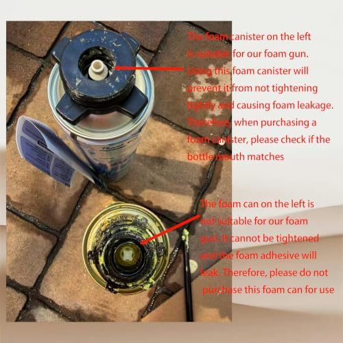 2 pcs professional foam spray guns+6 stainless steel nozzles,threaded - Image 5