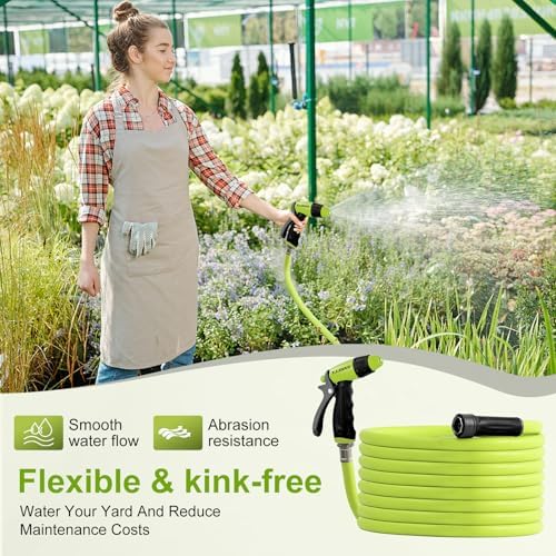 Garden Hose 5/8 in. x 100 ft.,Lightweight All-Weather Water Hose, Durable and Flexible - Image 6