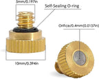 100Pcs Brass Mister Nozzles for Outside Patio Misting, Nozzle for Misters Outdoor Cooling System, Mist Replacement Head. Garden Hose Parts Accessories. 0.8mm (0.0315in) 10/24 Unc 40pc 0.4mm(0.0157in) - Image 2