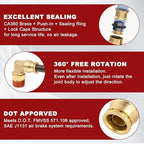 90° Swivel Male Elbow, 5/8" Tube x 3/8" NPT, DOT Approved 5PCS - Image 4