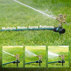 RESTMO 3 Pack All-Metal Impact Sprinkler Head on Sturdy Spike Base - Image 3