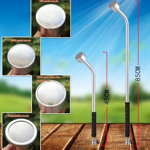 Stainless Steel Watering Tool with Soft Rainfall Sprayer Long Gardening Sprayer Wand for Flower Irrigation Pet Bathing Long Reach Flower Watering Stick - Image 6