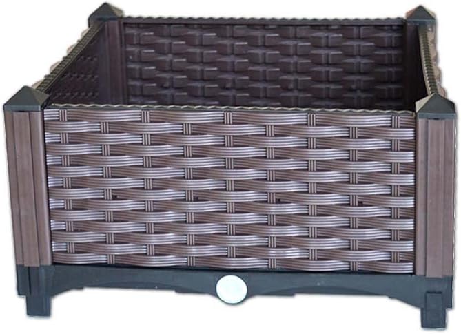 YSUEFIJO Outdoor Raised Garden Bed, Raised Garden Bed Kit Plastic, Planter Box Indoor Rectangular, Planter Raised Beds for Vegetables, for Flowers, Herbs, Fruits by WELCOMETOYSUEFIJO