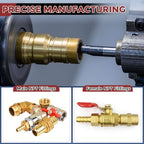 25pcs Brass Hose Barbs Fittings 5/16" Hose Barbs to 1/2" NPT Male - Image 6