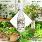 Mighty Mint Neem Oil & Peppermint Plant Nutrient Spray – Natural Leaf Shine for Indoor & Outdoor Use – Plant-Based Formula for Stronger, Healthy Plants - 16 oz (Pack of 2) - Image 6