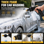 High Pressure Garden Hose Nozzle Kit, 3 Spray Modes & Foam Bottle - Image 4