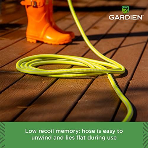Gardien Garden Hose - No-Crimp, Kink Free, Drinking Water Safe, Lightweight - 50 ft - Rubber - Image 4