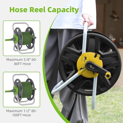 Water Hose Reel,Holds 60-80 Ft of 5/8" Hose - Image 4