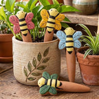Bee Self Watering Spikes 4 Pack Terracotta Plant Stakes by LumDecor