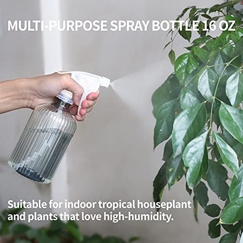 Watering Can Indoor Plants Small Watering Can Set w/Spray Bottle, Squeeze Bottle, Soil Moisture Meter(Gray) - Image 4