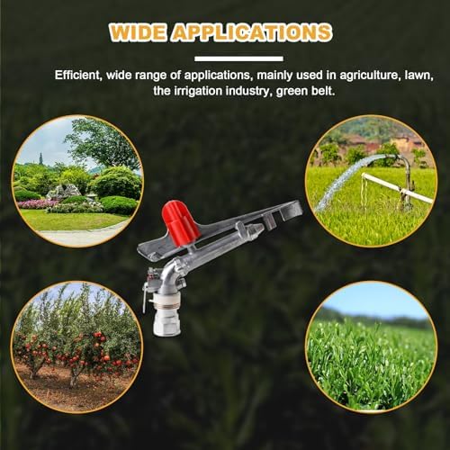 1.5" Agriculture Farm Irrigation Sprinkler 360° Rotary Pack of 2 - Image 6