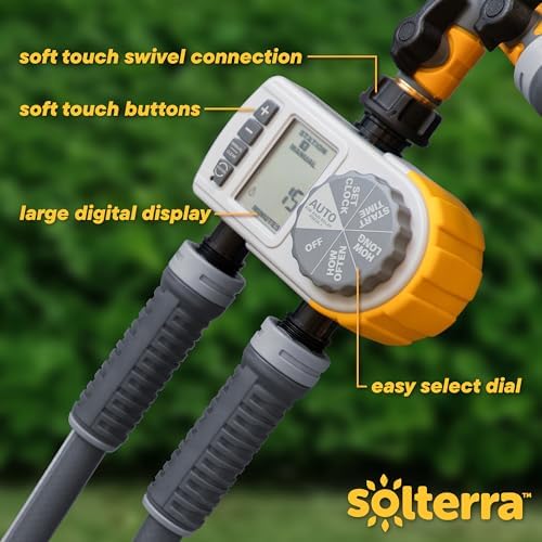 Solterra 28153 Single-Dial Two-Outlet Hose Timer, Gray - Image 5