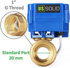 U.S. Solid 1" Motorized Ball Valve 85-265V AC Brass Electrical Ball Valve, 2 Wire Auto Return Setup Normally Closed - Image 4