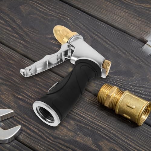High Pressure Hose Nozzle, Copper Metal, Adjustable Spray for Plants - Image 5