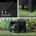 Hideaway Garden Hose Reel Storage Cabinet - Image 5