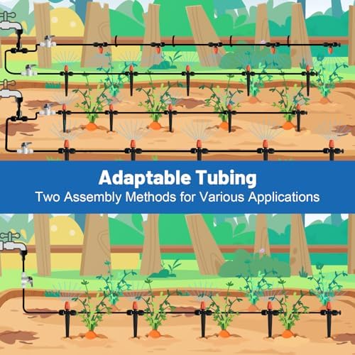 Misting Drip Irrigation System for Garden Watering,Raised Bed 120FT - Image 5