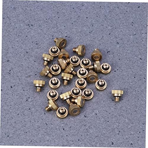 Sosoport 60pcs Brass Misting Nozzles Mist Spraying Nozzles Precision Design for Misting Cooling System - Image 3