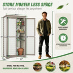 Ketive Outdoor Storage Cabinet Store More in Less Space - Image 5