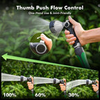 RESTMO Water Hose Nozzle Heavy Duty, Garden Hose Sprayer Thumb Control - Image 3