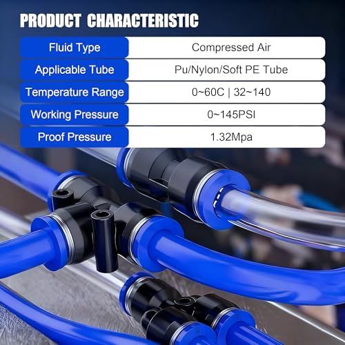 ZTF 175PCS Quick Connect Hose Fittings,1/8",1/4",3/8",1/2"Air Hose Fittings - Image 5