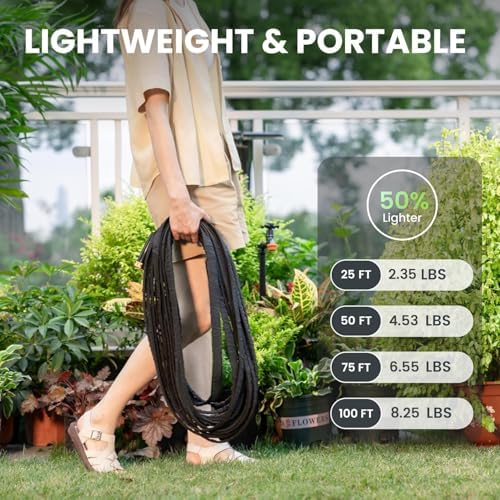 Giraffe Tools Garden Hose 100FT Lightweight Lay Flat Water Hose - Image 6