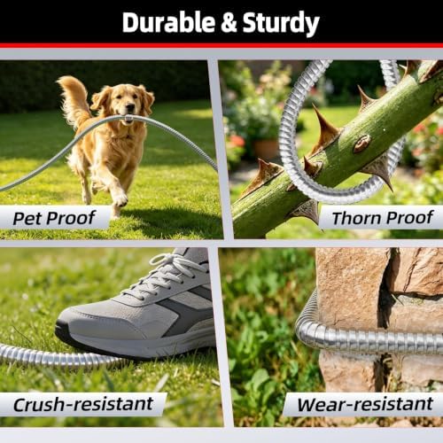 SPECILITE Metal Garden Water Hose 75 FT With Reinforced 3/4" Fittings - Image 7