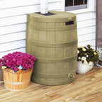 Good Ideas Rain Wizard Water Collection Barrel, 50 Gallon, Khaki, 4 Pack - Image 4
