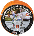 Dramm ColorStorm Premium Rubber Garden Hose – 50 ft Heavy Duty 5/8" Water Hose – Kink Resistant, Crush-Proof Nickel-Plated Couplings – Made in USA - Orange by DRAMM