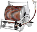Stainless Steel Anti Rust Garden Hose Reel Cart Rack-30mHose by Unknown