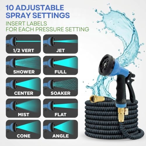 J&B XpandaHose 100ft Expandable Garden Hose, Lightweight, Brass Connectors - Image 4