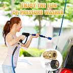 16 Packs Pressure Washer Adapter Set Connect Disconnect Kit Includes M22 Swivel to 1/2 Inch Connect 3/8 Inch to Quick Release 3/8 Inch Plug 1/2 Inch Plug 3/4 Inch Swivel Female Male for Garden Hoses - Image 5