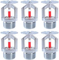 6 Pcs Fire Sprinkler Head, 3/4” NPT 155℉(68°C) Pendent Type Spray by ACYOGIE
