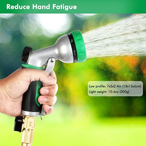 RESTMO Garden Hose Nozzle, Heavy Duty Metal Water Hose Sprayer, Ideal for Outdoor Lawn & Garden Watering, Car & Pet Washing - Image 4
